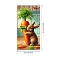 thumbnail image 3 of YWIYIUD 1PC Happy Easter Door Cover Easter Decorations, 71x35 Inch Easter Rabbit Eggs Door Banner Welcome Easter Banner Spring Theme Rabbit Door for Front Door Wall Indoor Outdoor Home Decor, 3 of 7