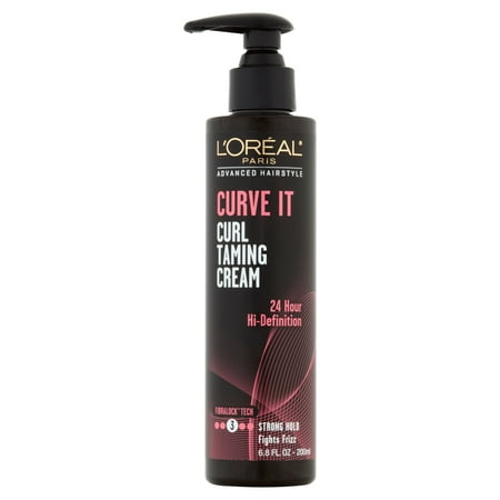 L'Oreal Paris Advanced Hairstyle CURVE IT Curl Taming Gel Cream, 6.8 Fl Oz