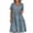 Light Blue, variant on Summer Dresses for Women 2025 Casual Beach Vacation Clothes T-Shirt Dress Short Sleeve V Neck Tiered Flowy A-Line Midi Dresses Brown 3XL
