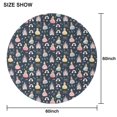 thumbnail image 6 of Little Princess Castle Pattern Round Tablecloth 60"x60",Wrinkle Wipeable Table Cloth for Kitchen Dining Room Picnic Patio Party, 6 of 6