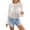 white, variant on Women Cover up Knitted Bikini Beach Sunblock Shirt Draw Rope Short Plus Size Smock Woman