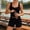 Black, variant on Workout Sets For Women 2 Piece U Neck Crop Tank Top High Waisted Shorts Gym Yoga Outfits Activewear XXL