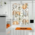 thumbnail image 6 of TaTaai Gift Fall Autumn Maple Pumpkin Shower Curtain Sets with Non-Slip Rugs, Waterproof Shower Curtains Bathroom Decor Set Fall Decor, 6 of 6
