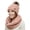 Pink, variant on Women Hat Scarf Set Pom Beanie Girls Cute Winter Ski Hat Slouchy Knit Cap with Fleece Lined Gray-White