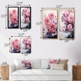 thumbnail image 4 of Designart "Serenity in Flowers Pink Minimalist Beauty II" Minimalism Wall Art Set Of 2 - Pink Floral Wall Decor Set Of 2, 4 of 7