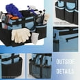thumbnail image 3 of SUMMIT Wearable Cleaning Caddy, Cleaning Caddy Supplies Organizer with Handle & Shoulder Straps for Housekeepers, Under Sink & Car Cleaning Tool Organizers Bag with 4 Foldable Divider (Blue), 3 of 14
