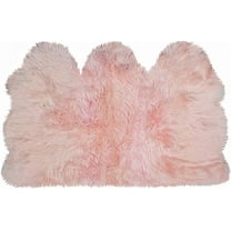 Natural New Zealand Sheepskin Trio Rug | Pink | 3'x5'