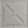 thumbnail image 5 of Ekena Millwork 19 5/8"W x 19 5/8"H Xander EnduraWall Decorative 3D Wall Panel, Universal Aged Metallic Weathered Steel (Covers 2.67 Sq. Ft.), 5 of 6