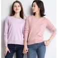 thumbnail image 2 of Maydear Women's Round Neck Long Sleeve Sweater Pullover Knit, Stretch Fitted Knitted Bottoming Shirt, 2 of 5