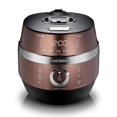 thumbnail image 1 of CUCKOO CRP-JHR0609F 6-Cup (Uncooked) / 12-Cup (Cooked) Induction Heating Pressure Rice Cooker with Nonstick Inner Pot, 16 Menu Options, Fuzzy Logic Tech, 3 Voice Guide, Auto Clean (Copper/Black), 1 of 10