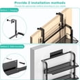 thumbnail image 4 of Organizador de zapatos Bukfen Over The Door, 6 niveles, ajustable, negro, 4 of 8