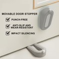 thumbnail image 6 of IHXORA Silicone Door Stopper and Guard, Windproof Fixed Door Holder, Anti-collision Top, for Hallway Doors, Bedroom Entry, Bathroom Use, Gray, 1 Pc, 6 of 8