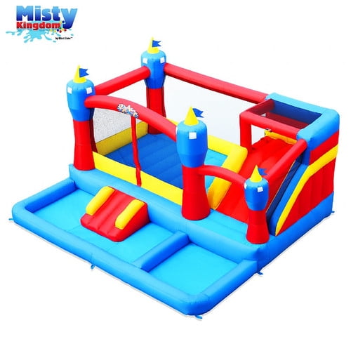 Blast Zone Misty Kingdom Inflatable Bounce and Water Slide Combo