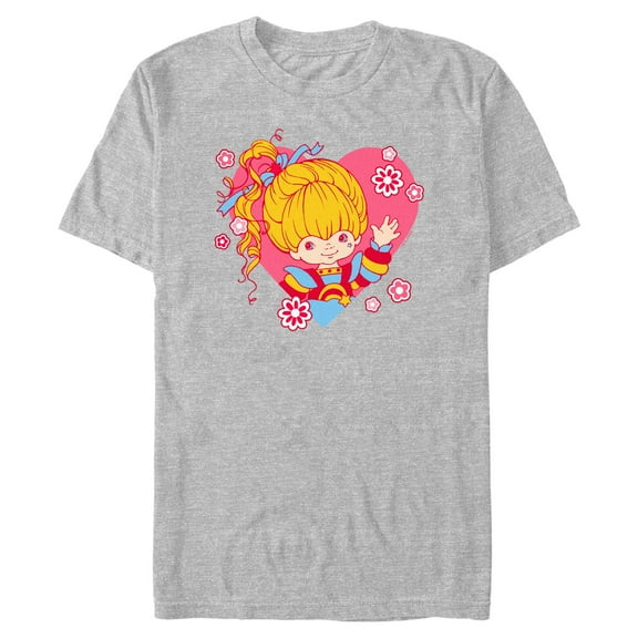 Men's Rainbow Brite Heart Girl Graphic T-Shirt