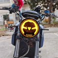 thumbnail image 3 of Universal Motorcycle 6.3 Inch 35W LED Headlight Yellow Light, 3 of 5
