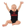 thumbnail image 3 of Lil Broski Funny Younger Brother Bodysuit Jumper Boys Infant Baby Brisco Brands 18M, 3 of 6