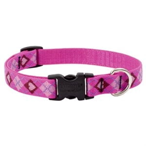 Dog Collar, Adjustable, Puppy Love, 3/4 x 9 to 14-In. 14201