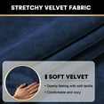 thumbnail image 4 of Velvet Stretch Couch Cushion Cover Plush Cushion Slipcover for Chair Sofa Cushion Furniture Protector Seat Cushion Sofa Cover Set of 3, 4 of 9