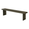 thumbnail image 3 of Moe's Home Collection Monterey Rectangular Solid Wood Dining Bench in Aged Brown, 3 of 6