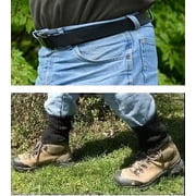 InsectGuard Permethrin Treated Tick Gaiters/Sleeves Repels Tick Mosquitoes Flies Chiggers & More Insect Repellent Complete Package 2 (Black/Black)
