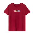 thumbnail image 1 of Camiseta para mujer de verano Tops recuerdo casual básica camiseta cuello redondo para trabajo en la playa XL, 1 of 7