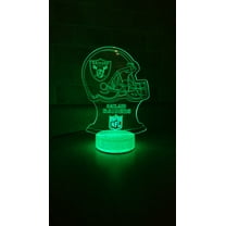 Oakland Football Team 3D Night Light Color Changing Illusion Lamp for Children Kids NFL Sport Fan Gift Christmas Birthday Best Gifts