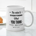 thumbnail image 3 of CafePress - Buddha Saying The Mind Is Everything ... Mug - 11 oz Ceramic Mug - Novelty Coffee Tea Cup, 3 of 4