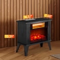 thumbnail image 5 of (LK-LTD)--120V 1000W 15in Fireplace Black Wood Free-standing - Quartz Tube - 2nd Gear Temperature Control - With Fake Firewood  - Single Color**--（ GF4K85）, 5 of 9
