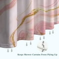 thumbnail image 6 of Pink Gold Marble Pattern Shower Curtain 36"x72" ,Bathroom Decorative Shower Curtains Set with 12 Hooks,Modern Waterproof Washable Shower Curtain, 6 of 6
