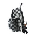 thumbnail image 4 of FORMRS School Backpack with Front Zippered Pocket 12" Student Travel Daypack, Black and Gray Plaid Pattern, 4 of 6
