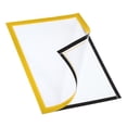 thumbnail image 4 of Unique Bargains Magnetic Sign Holder 8.5 x 11, 2 Pack Magnetic Display Frame A4 Magnetic Picture Frame for Refrigerator, Yellow, 4 of 7