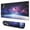 Planet Space Map, variant on Purple Stars desk Mouse Padwaterproof,rubber multispandexwashable MousematDesk Pad for Office Home Game 31.5x15.7inches