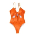 thumbnail image 4 of Traje de baño siamés de moda para mujer, conjunto de traje de baño Sexy con estampado calado en la cintura Fridja  nalpqowj55194, 4 of 5