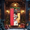 thumbnail image 4 of RuiJiao Gift Premium Christmas Door Cover: Red Polyester, 200x90cm Decor for Festive Cheer, 4 of 6