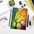 thumbnail image 6 of FMSHPON Rainbow Tree of Life Clipboard Hardboard Wood Nursing Clip Board and Pull for Standard A4 Letter 13x9 inches, 6 of 7