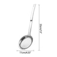 thumbnail image 3 of PEONAVET Colander Spoon Stainless Steel Oil Colander Spoon Multi-functional Filter Spoon Stainless Steel Fine Mesh Oil Skimmer Strainer Net, 3 of 9