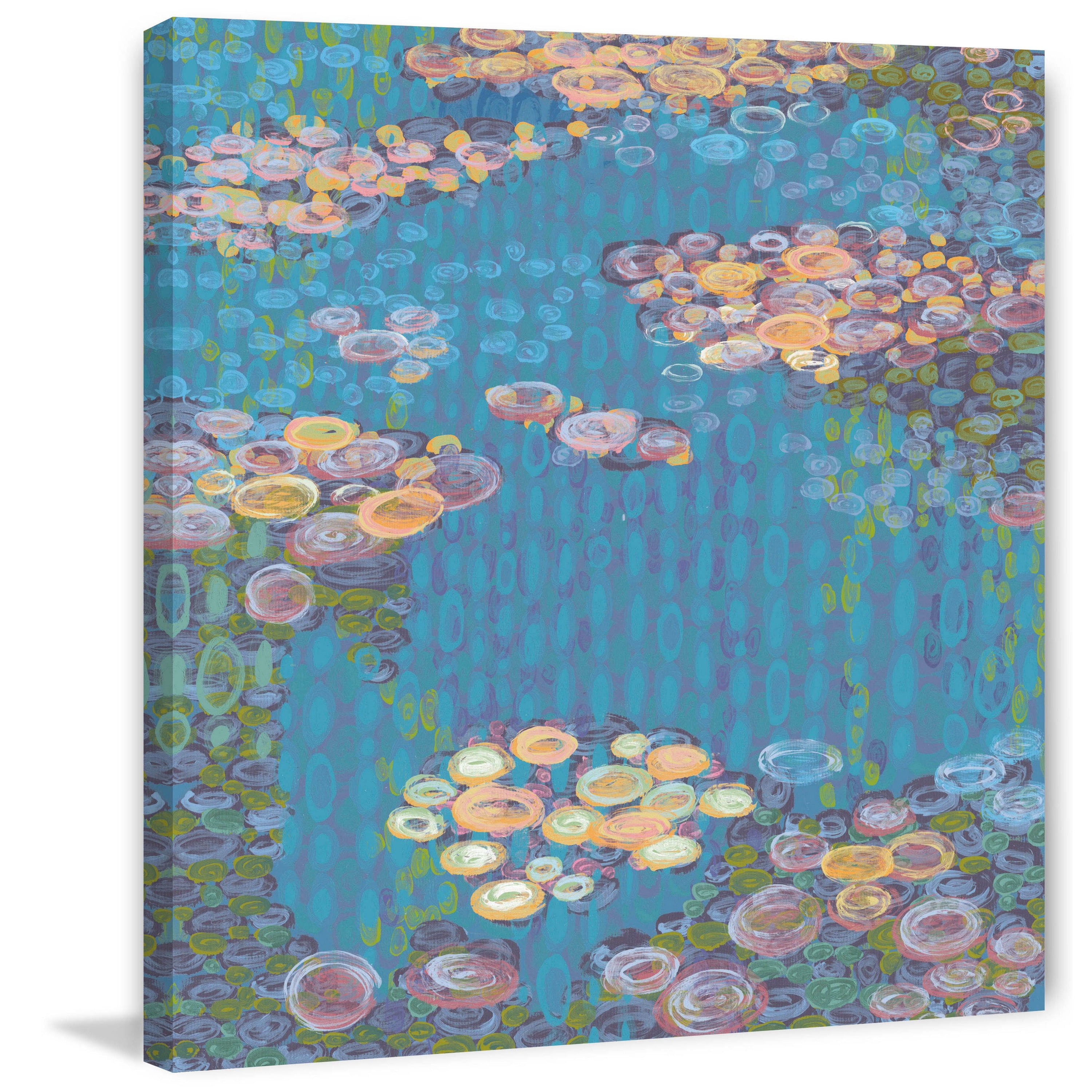 Marmont Hill "Homage to Water Lilies I" Painting Print on Canvas