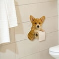 thumbnail image 5 of Home Decor Puppy Theme Wall Mounted Paper Holder Cute Animals Series Tissue Dispenser For Dorm Home RV Restroom Travel Kitchen Puppy Statue Roll Storage For Pet Lovers1pc,Décor pour la maison, 5 of 5