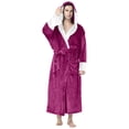 thumbnail image 1 of Men's Casual Hooded Pajama Set Solid Patchwork Wear Comfortable Drawstring Bathrobe Three Quarter Sleeve Sleepwear, 1 of 3