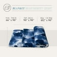 thumbnail image 3 of Elegant Comfort Luxury Velvety Feel Blanket, All-Season Lightweight Blanket, Ultra Plush, Soft, Flannel Fleece for Couch, Sofa, Bed, Travel, Camouflage Design, King/California King, Blue, 3 of 5