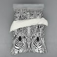 thumbnail image 2 of Ambesonne Black White Bedding Set 3 Pcs, Savannah Zebra Stripe, Twin XL, Black White, 2 of 3