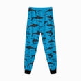 thumbnail image 5 of TOWED22 Infant Baby Boy Clothes 2-Piece Long Sleeve Crew Neck Sweatshirt Tops Casual Pocket Joggers Pants Cartoon Outfits Toddler Clothing Set(Blue,3-4 Y), 5 of 7