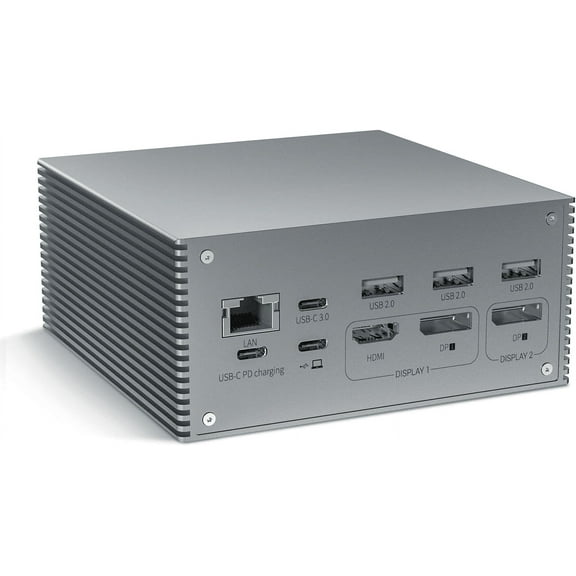 Docking Station, USB C Docking Station Dual Monitor for MacBook Pro/Air & Type C Windows Laptops (4K HDMI, 2 DPS, 100W PD, 6 USB Ports), Extended Display for macOS