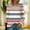 Pink, variant on HOMBOM Womens Trendy T-Shirts Striped Crew Neck Tunic Tops Pink Long Sleeve Tops Relaxed Fit for Ladies