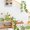 D, variant on AUHomi 6.56FT Artificial Rose Garlands Rose Vines Leaves Banners Hanging Floral Garland Fake Rose Flower Vine Wall Decorations (1PC, B)