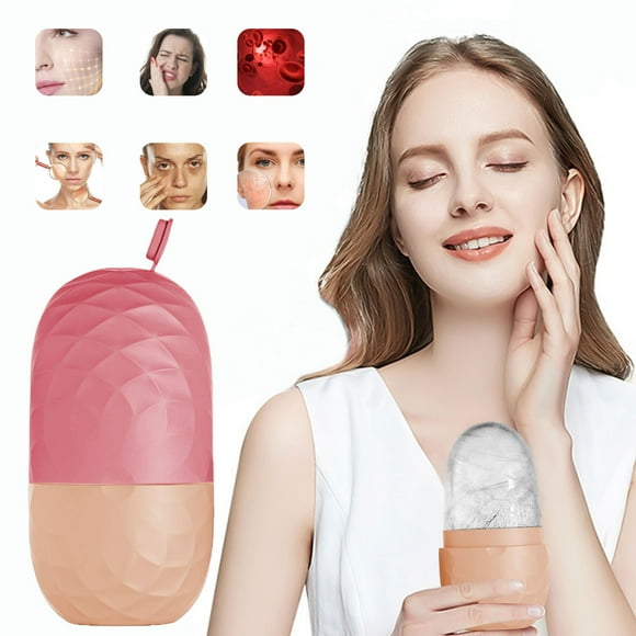 Molde de rodillo de hielo facial | Rodillo facial de hielo de silicona reutilizable para masajes de cuidado de la piel | Alivio de la hinchazón de los ojos | Material apto para uso alimentario | 1