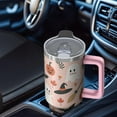 thumbnail image 5 of Halloween Gift Tumbler, Spider Cup 40oz with Handle and Straw, Spooky Insulated Coffee Mug for Hot Cold, 5 of 5