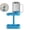 Blue, variant on Toothbrush Holder with Cover Cup - Countertop Organizer Stand for Electric & Manual Toothbrushes, Keeps Bathroom Vanity Tidy