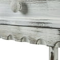 thumbnail image 5 of Alaterre Furniture Country Cottage Media/Console Table, Solid Pine Wood Perfect for Living Room, Entryway, Hallway, White Antique Finish, 5 of 7