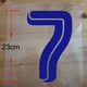 thumbnail image 5 of 2022 Nombres de equipos locales y visitantes para fútbol Número de planchado sobre parches de fútbol con nombre Parche de fútbol con impresión de números Azul Blanco 0-9 #, 5 of 5